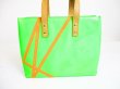 Photo2: LOUIS VUITTON 2002 Limited Vernis Green Patent Leather Hand Bag Reade PM #7193