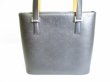 Photo2: LOUIS VUITTON Monogram Mat Black Leather Tote Bag Purse Stockton #7194