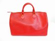 Photo2: LOUIS VUITTON Epi Red Leather Hand Bag Purse Speedy35 #7221