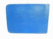 Photo2: LOUIS VUITTON Epi Blue Leather Clutch Bag Document Case Purse #7222