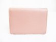 Photo2: BVLGARI Logo Clip Light Pink Leather Card Case #7246