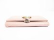 Photo5: BVLGARI Logo Clip Light Pink Leather Card Case #7246