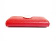 Photo6: BVLGARI Ruby Red Leather Logo Clip 6 Pics Key Cases #7261