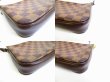 Photo6: LOUIS VUITTON Damier Brown Leather Accessories Pouch Pochette #7272