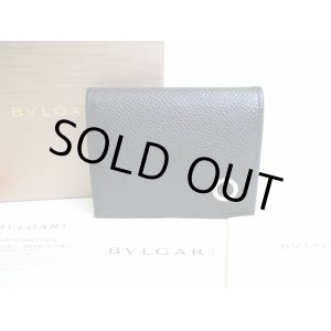 Photo: BVLGARI BVLGARI Leather Black Coin Purse #7274