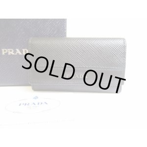 Photo: PRADA Black Leather 6 Pics Key Cases #7275