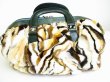 Photo2: DOLCE&GABBANA Fur and Dark Green Leather Hand Bag Purse #7286