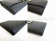 Photo7: BVLGARI Black Leather Logo Clip Bifold Long Wallet #7288