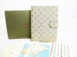 Photo1: LOUIS VUITTON Monogram Mini Khaki Canvas Document Holders Agenda PM #7294