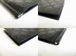 Photo7: GUCCI Guccissima Black Leather Bifold Bill Wallet Purse #7303