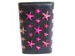 Photo2: Jimmy Choo Multicolor Stars Grainy Leather 6 Pics Key Case #7351