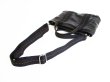 Photo9: HERMES Black Leather Hand Bag Caravan Horizontal PM w/Strap #7369