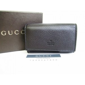 Photo: GUCCI Black Leather 6 Pics Key Cases #7421