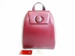 Photo1: Cartier Must De Cartier Bordeaux Leather Backpack Bag #7427