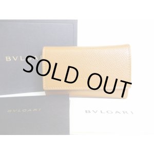 Photo: BVLGARI Logo Brown Leather 6 Pics Key Cases #7442
