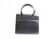 Photo2: Salvatore Ferragamo Vara Black Leather Hand Bag 2Way Bag w/Strap #7453