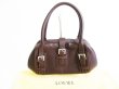 Photo1: LOEWE Brown Calf Leather Hand Bag Shopping Bag Purse #7506