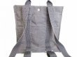 Photo2: HERMES Her Line Gray Canvas Backpack Bag PM w/Lock and Keys #7559