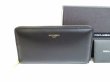 Photo1: DOLCE&GABBANA Black Leather Round Zip Long Wallet Purse #7564