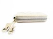 Photo6: Jimmy Choo Embossed Stars Beige Leather Round Zip Coin Purse #7566