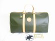 Photo1: HUNTING WORLD Nylon Leather Duffle Gym Bag Boston Bag Travel Bag #7581