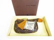 Photo10: LOUIS VUITTON Monogram Brown Leather Label Collection Coin Purse Cles #7602