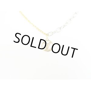 Photo: LOUIS VUITTON Gold & Silver Stainless Steel Chain Necklace Logo Mania #7612