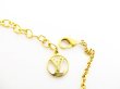 Photo7: LOUIS VUITTON Gold & Silver Stainless Steel Chain Necklace Logo Mania #7612