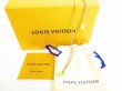 Photo9: LOUIS VUITTON Gold & Silver Stainless Steel Chain Necklace Logo Mania #7612