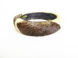 Photo4: BOTTEGA BENETA Brown & Beige Fur Black Leather Bracelet Bangle #7613