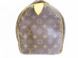 Photo3: LOUIS VUITTON Monogram Brown Leather Hand Bag Purse Speedy 30 #7616