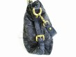 Photo3: LOUIS VUITTON Black Monogram Denim Hand Bag W/strap Neo Cabby MM #7617