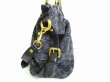 Photo4: LOUIS VUITTON Black Monogram Denim Hand Bag W/strap Neo Cabby MM #7617