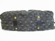 Photo5: LOUIS VUITTON Black Monogram Denim Hand Bag W/strap Neo Cabby MM #7617