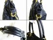 Photo7: LOUIS VUITTON Black Monogram Denim Hand Bag W/strap Neo Cabby MM #7617