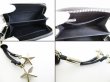 Photo8: Jimmy Choo Metal Stars Black Leather Round Zip Coin Purse #7620