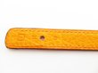 Photo11: HERME Serie Orange & Black Leather Bracelet #7627