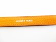 Photo8: HERME Serie Orange & Black Leather Bracelet #7627