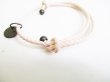 Photo2: BOTTEGA BENETA Intrecciato Beige Leather Bracelet Bangle #7643