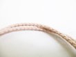 Photo8: BOTTEGA BENETA Intrecciato Beige Leather Bracelet Bangle #7643