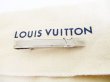 Photo1: LOUIS VUITTON Silver Steel LV Motif Necktie Pin #7644