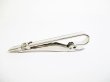 Photo3: LOUIS VUITTON Silver Steel LV Motif Necktie Pin #7644