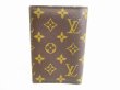 Photo2: LOUIS VUITTON Monogram Brown Leather Passport Holder ID Holders #7657