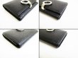 Photo7: BVLGARI Logo Clip Black Leather Business Card Case #7671