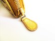 Photo9: BOTTEGA VENETA Intrecciato Gold Leather Round Zip Coin Purse #7683