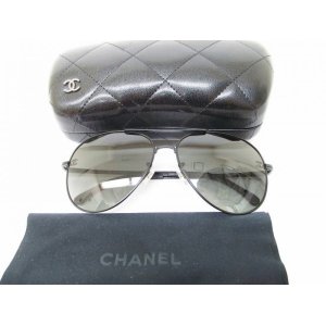 Photo: CHANEL Black Teardrop Lens Black Frame Sunglasses Eye Wear #7684