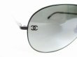 Photo9: CHANEL Black Teardrop Lens Black Frame Sunglasses Eye Wear #7684