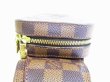 Photo6: LOUIS VUITTON Damier Brown Leather Waist Packs Belt Bag Geronimos #7689