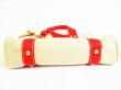 Photo5: LOUIS VUITTON Cup Beige Red Canvas Tote Bag Purse Antigua Cabas MM #7694