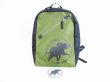 Photo1: HUNTING WORLD Logo Khaki Nylon Backpack Day pack #7706